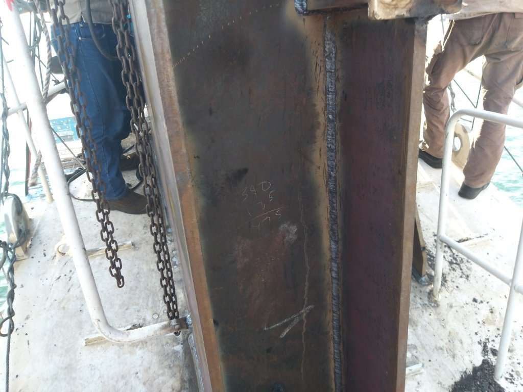 Repair of top steel sheaves
