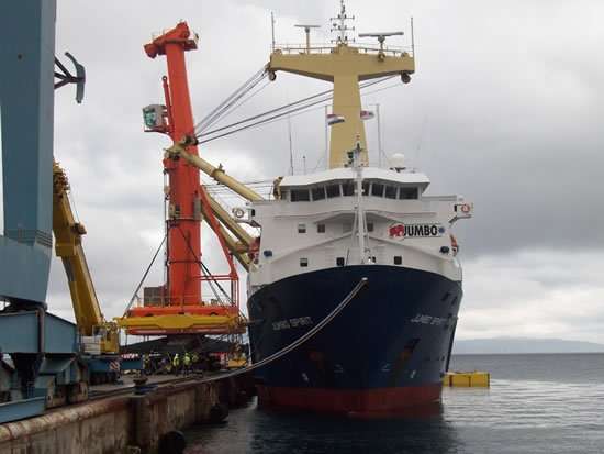 mobile harbour crane service in Croatia