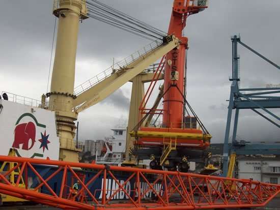 mobile harbour crane service in Croatia